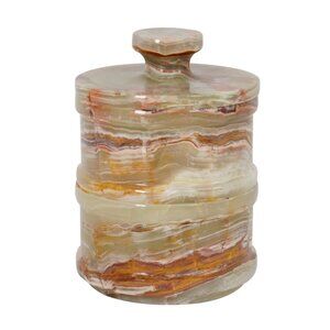 Artreestry Handmade Marble Dual Salt Sellar - Green Onyx